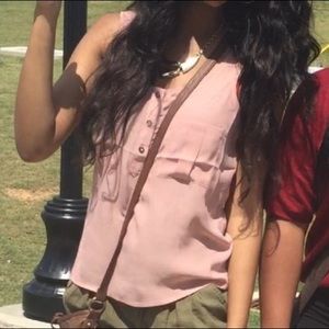 light pink blouse tank top